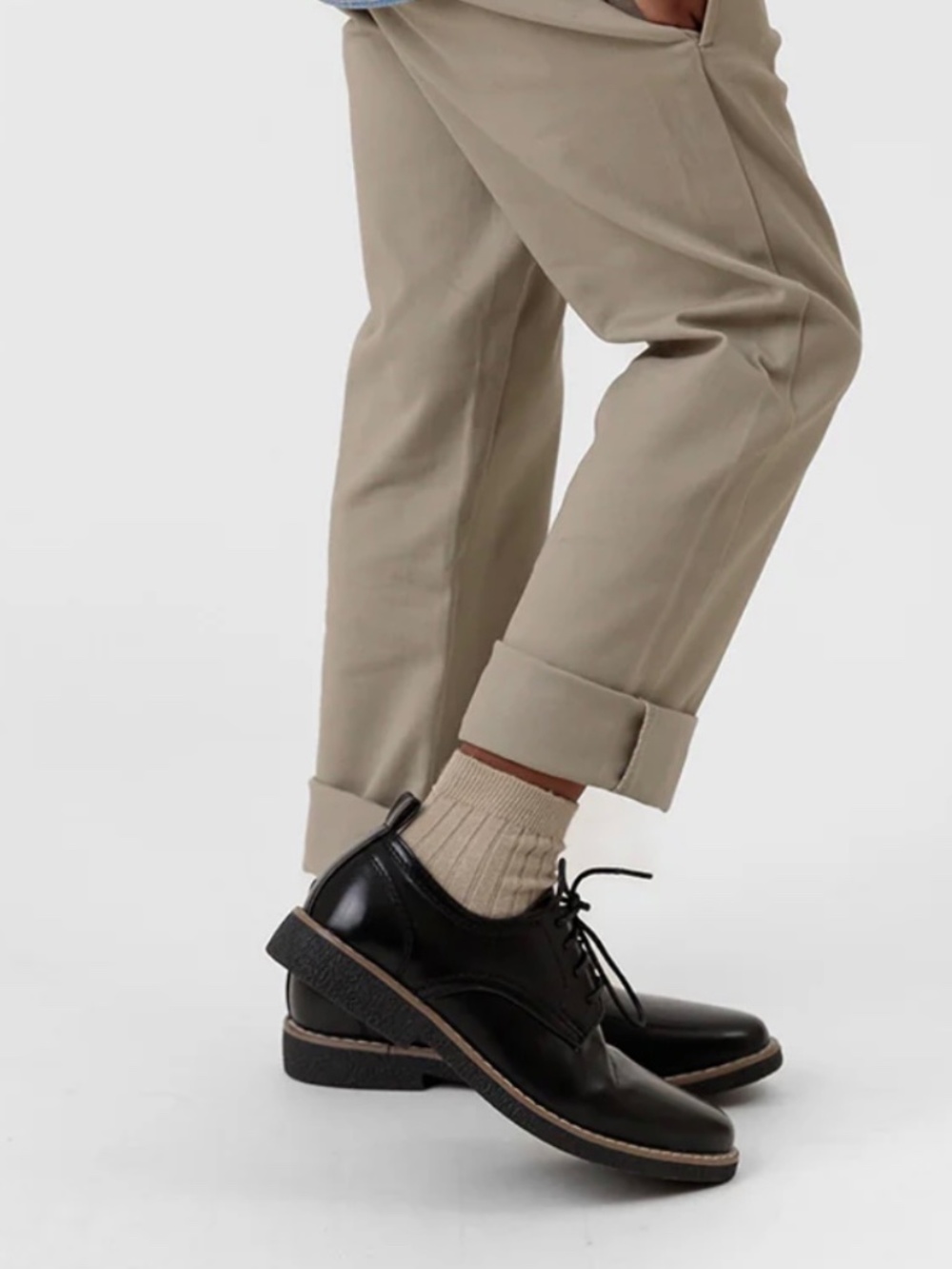 Deer Stags Zander Lace Up Oxford Black Sz 1M